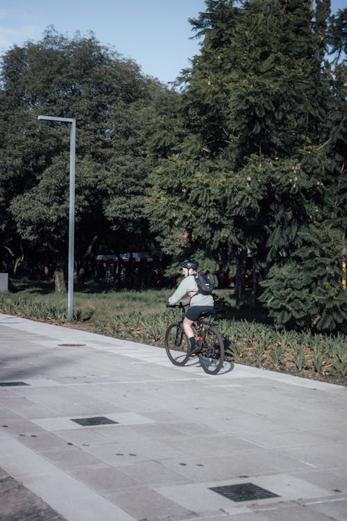 Man Riding a Bicycle