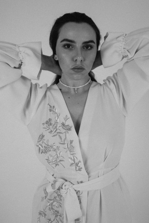 Someone Wearing Robe Grayscale Photo of a Woman Wearing a Robe · Free Stock Photo