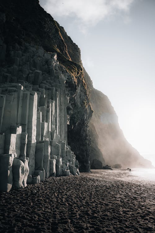 View of the Reynisfjara Beach in Iceland 