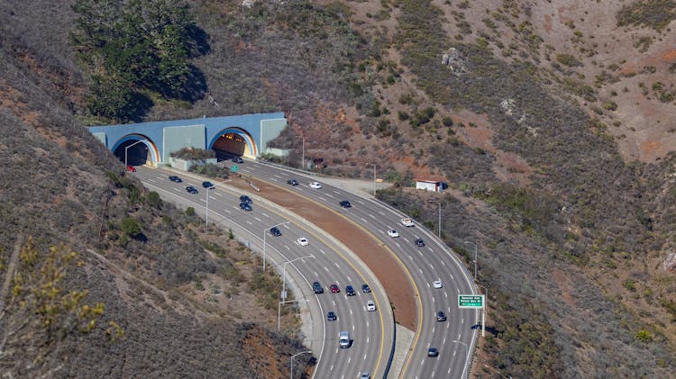 Aerial Photo Of Cars On The Road