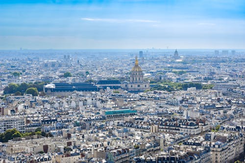 Aerial View of the Paris Cityscape