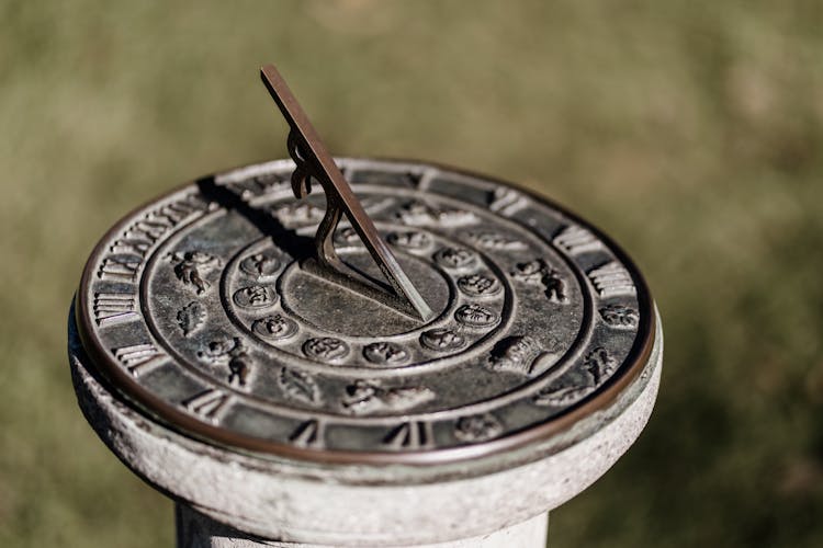 Close-up Of A Sundial 