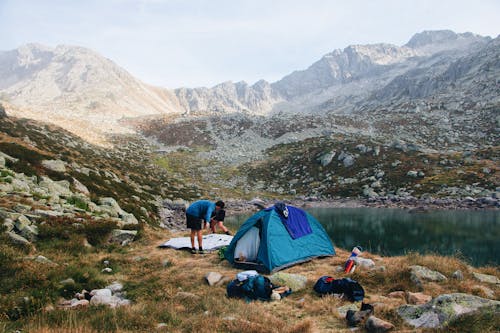 Imagine de stoc gratuită din bărbați, camping, cort