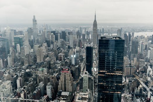 Aerial View of City Buildings