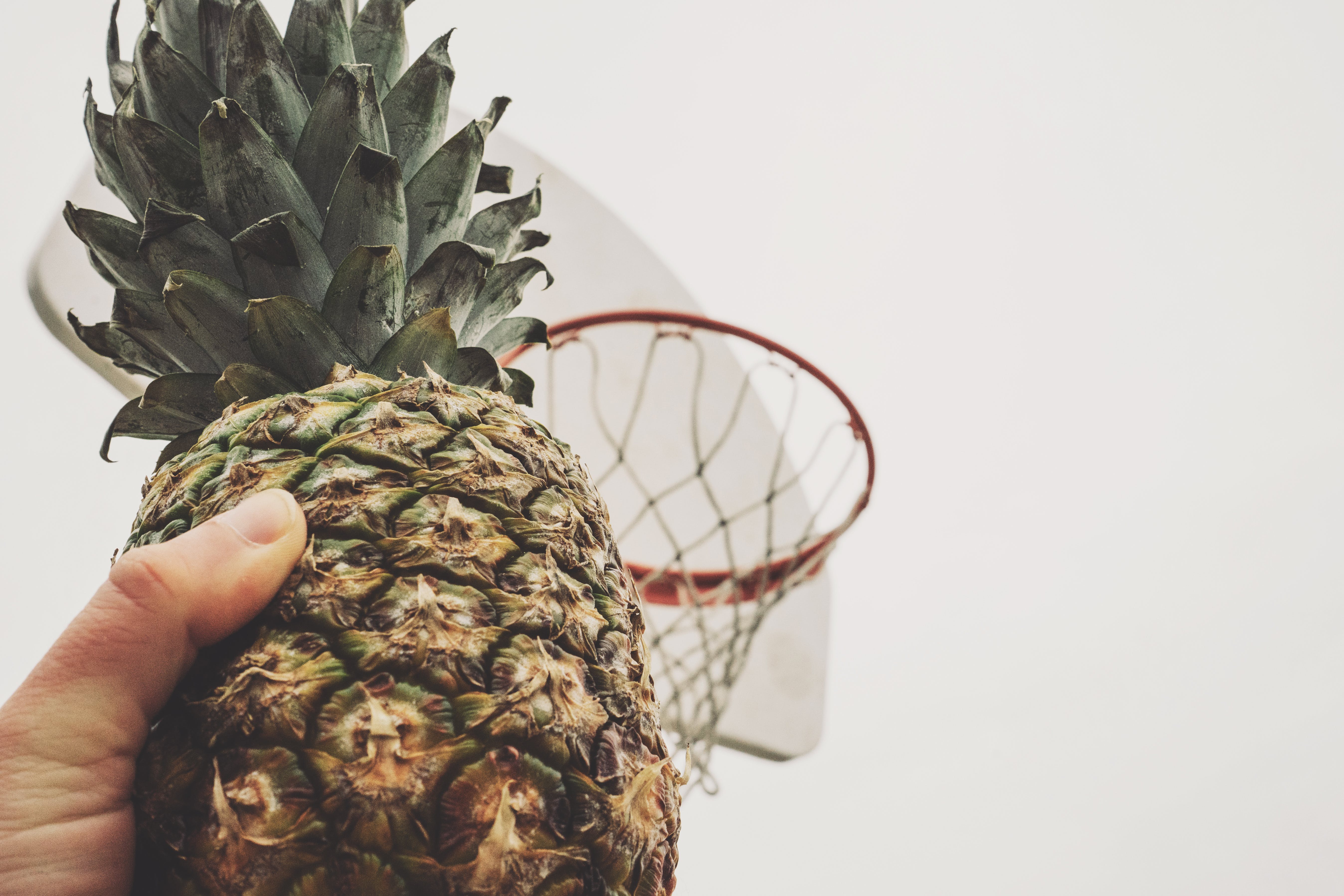 Free stock photo of basketball basket, fruit, hand
