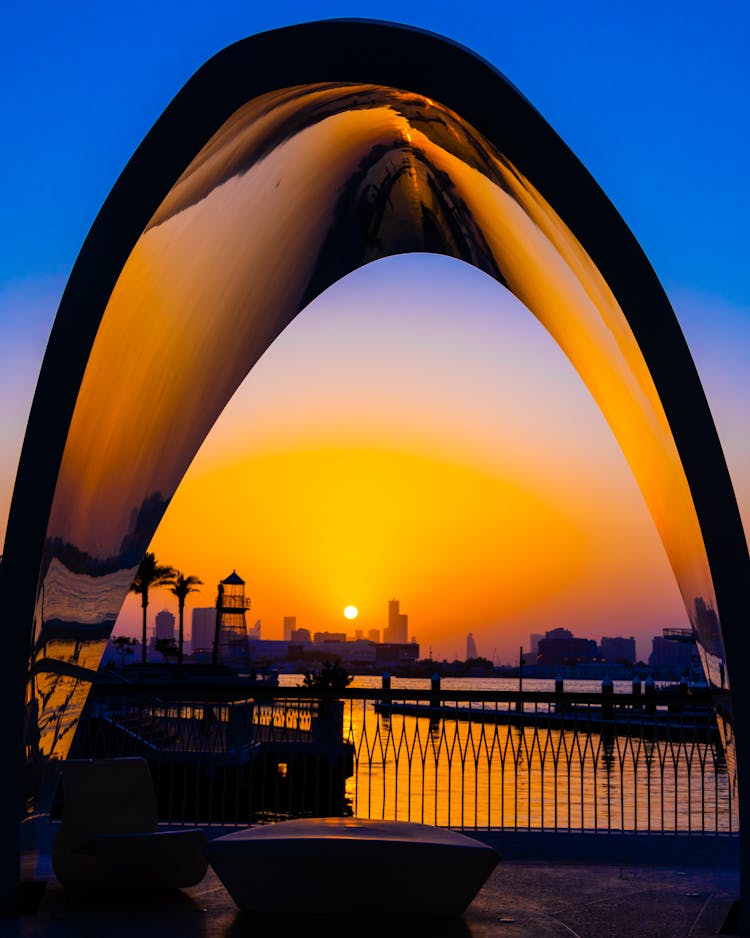 Dubai Creek Harbour Sunset View