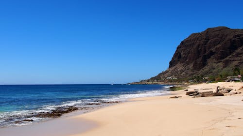 Photograph of the Sea Near Brown Sand