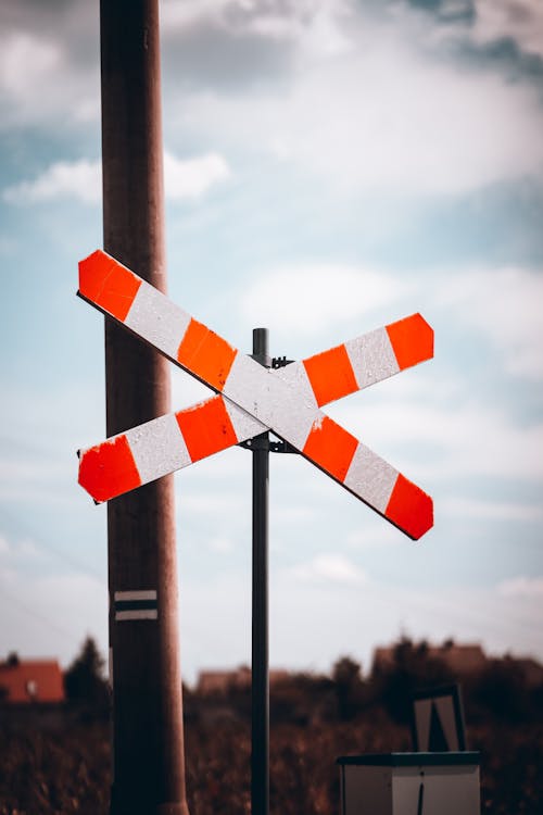 A Railway Crossing Sign