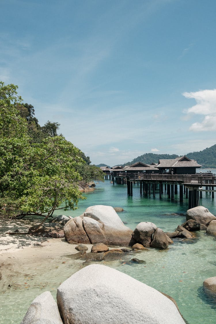 Villas In A River During Daytime 