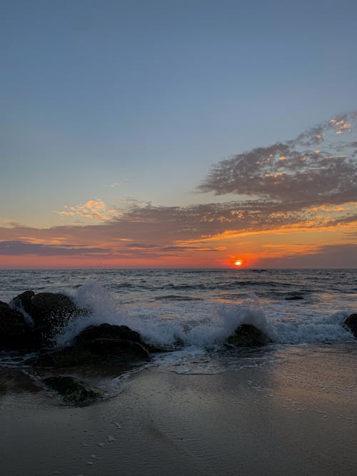 คลังภาพถ่ายฟรี ของ ชายทะเล, ชายหาด, ทะเล