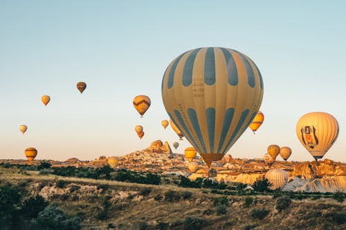 Bezpłatne Darmowe zdjęcie z galerii z balony na gorące powietrze, góra, indyk Zdjęcie z galerii