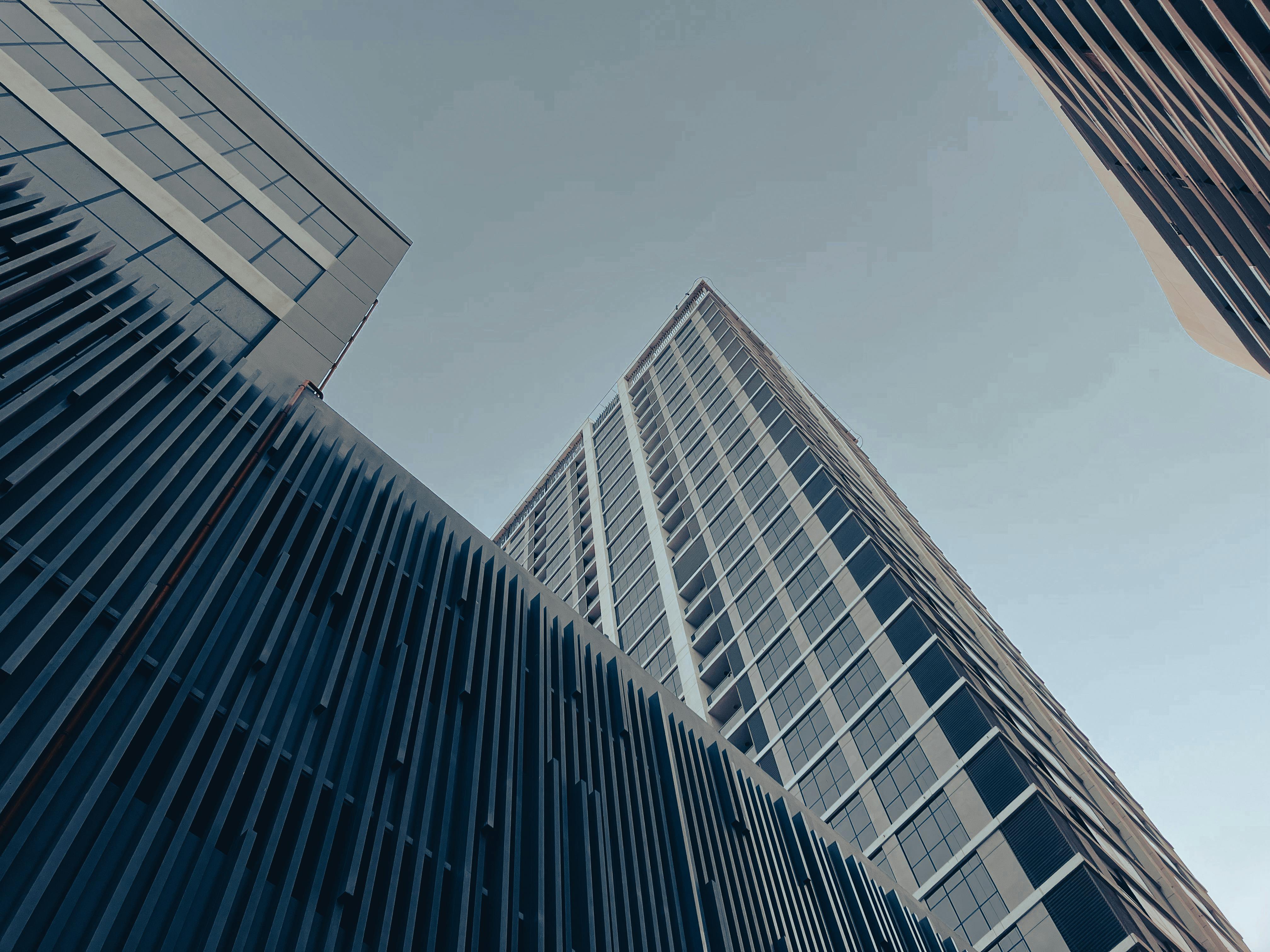 a perspective photo of buildings