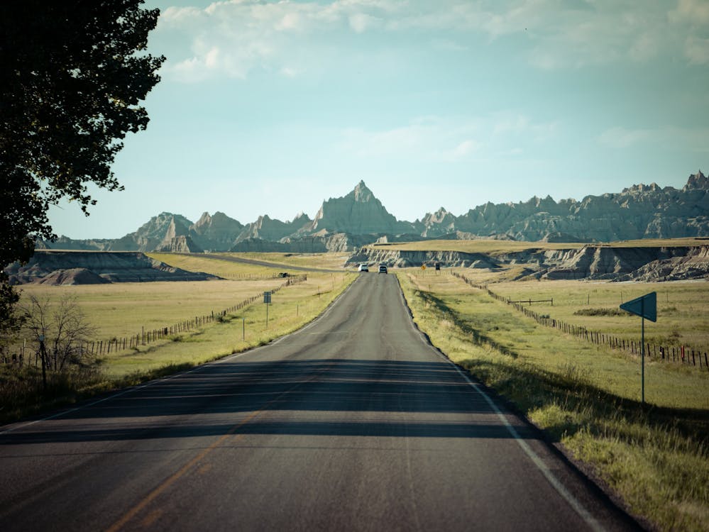 An Open Road with a Scenic View