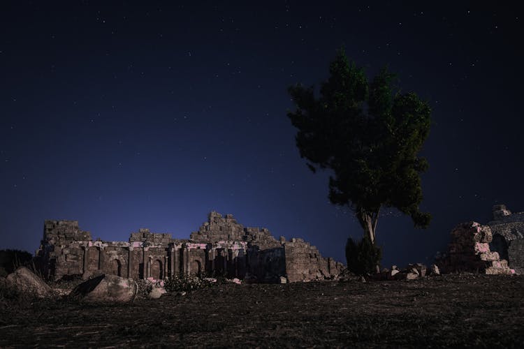 Ancient Ruins At Side, Antalya