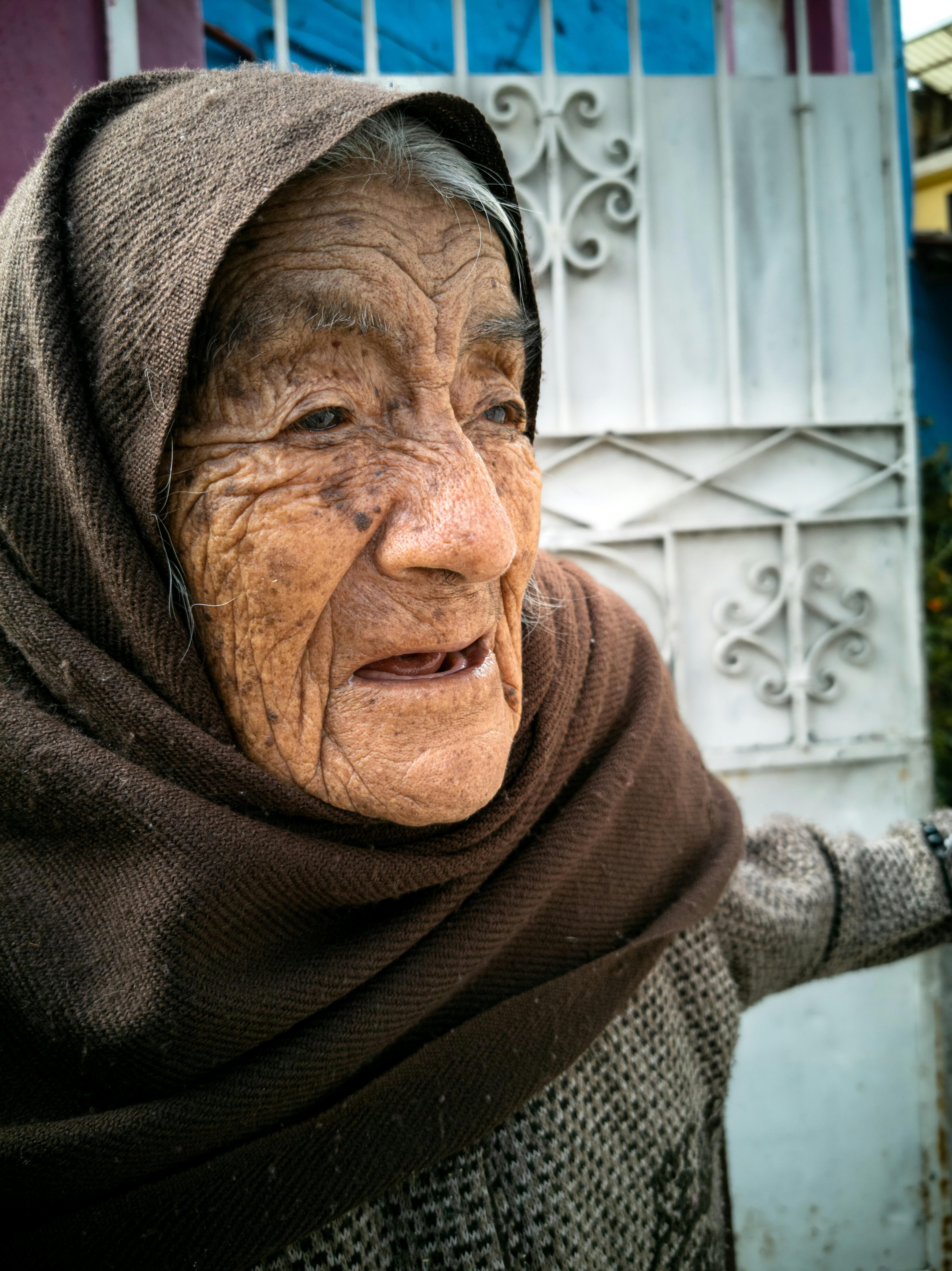 Portrait Cute Old Woman Posing On Stock Photo 88813843 | Shutterstock