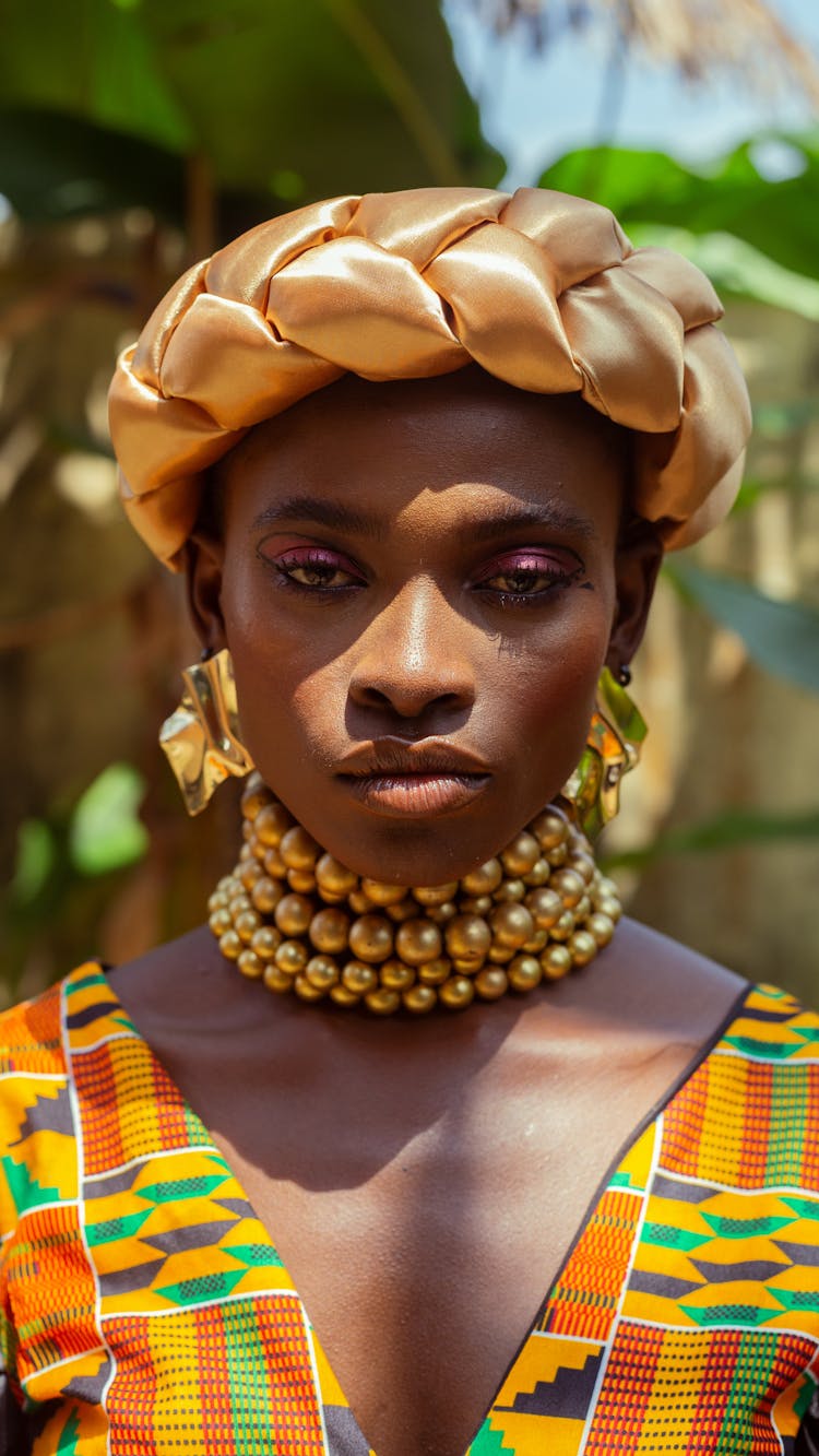 Portrait Of A Woman With Necklaces