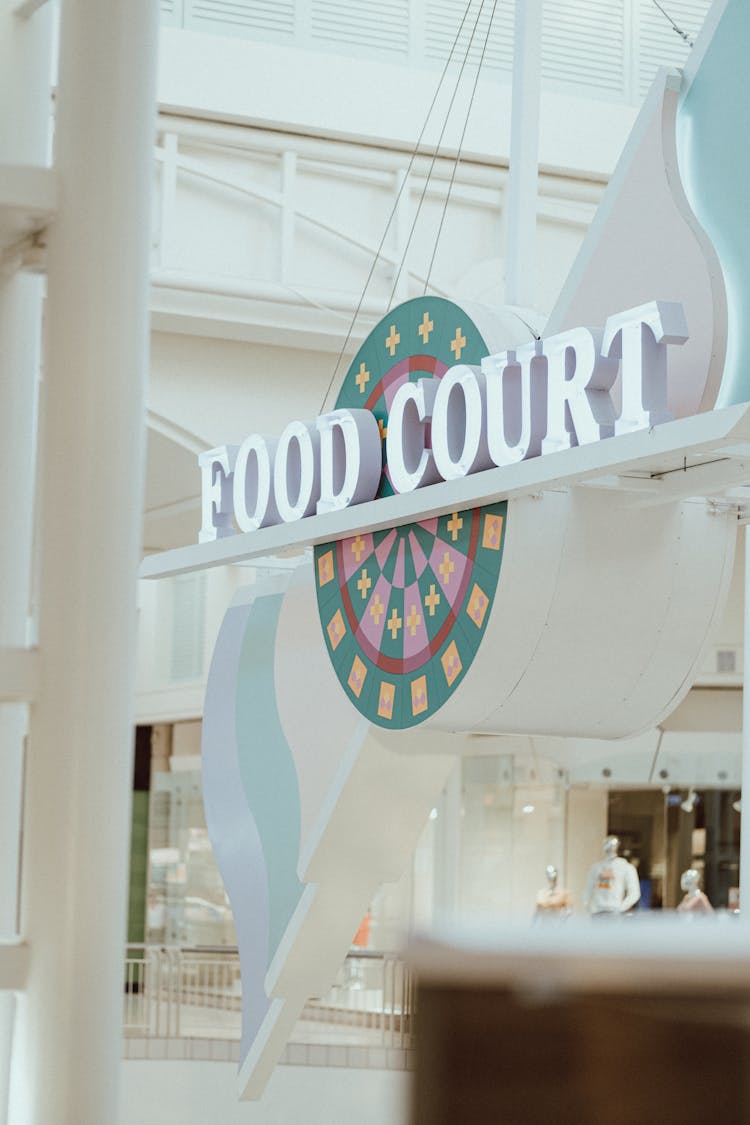 A Food Court Sign