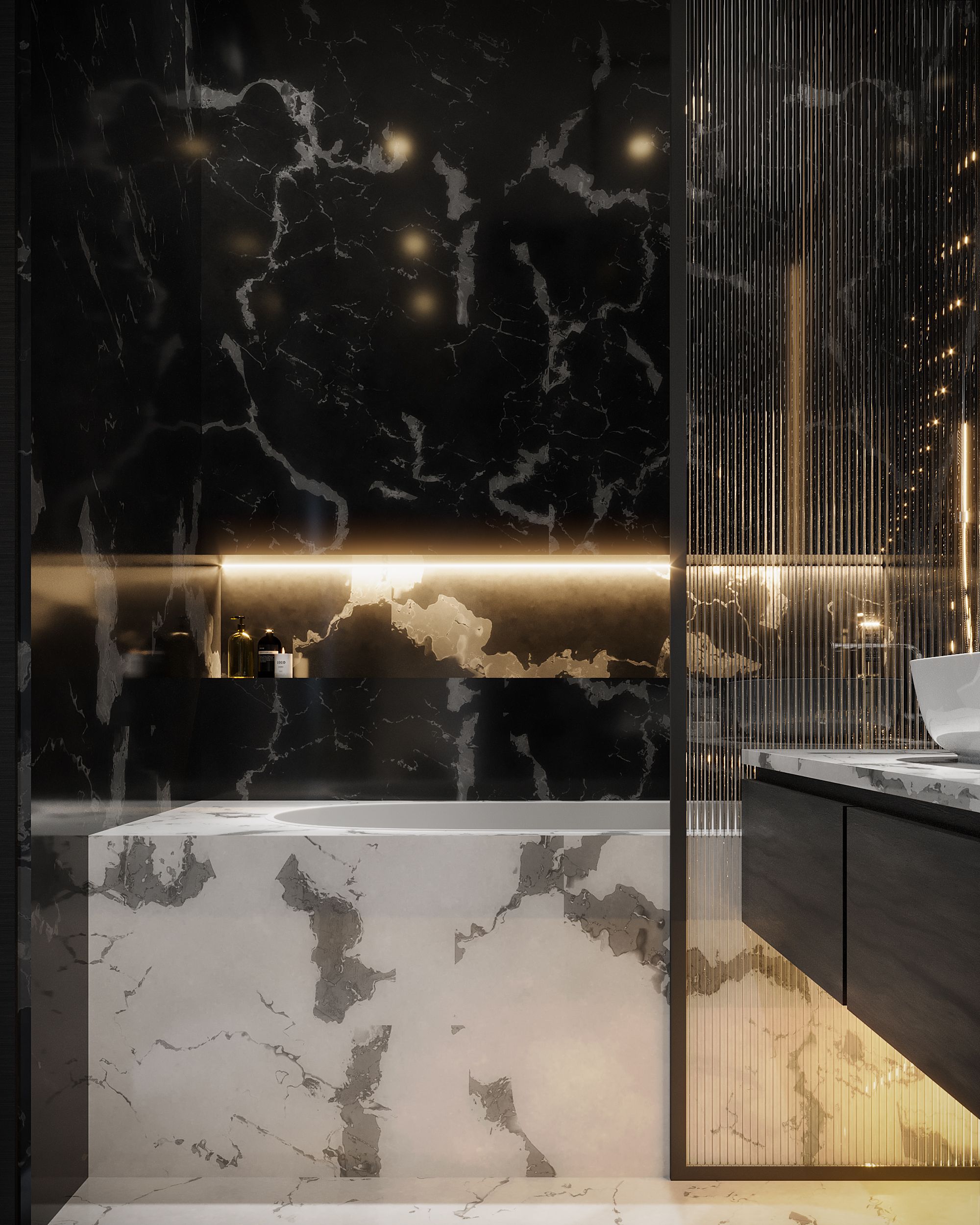 Elegant bathroom renovation with period details