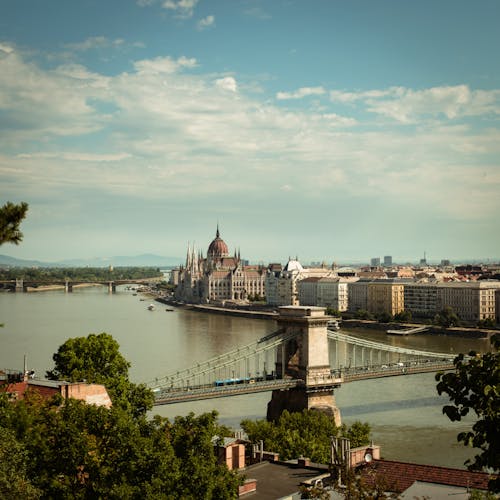 Kostnadsfria Kostnadsfri bild av budapest, byggnader, Donaufloden Stock foto