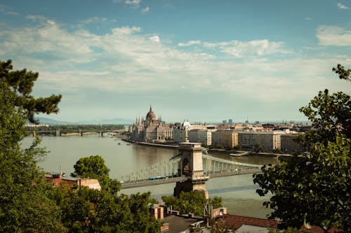 Imagine de stoc gratuită din apă curgătoare, arbori, Budapesta
