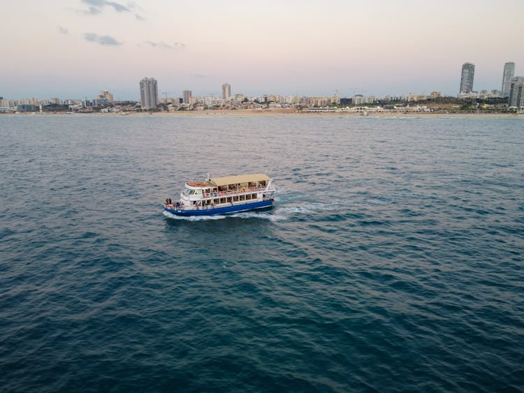 A Ferry On The Sea