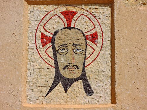 Darmowe zdjęcie z galerii z aureola, fresk, mur