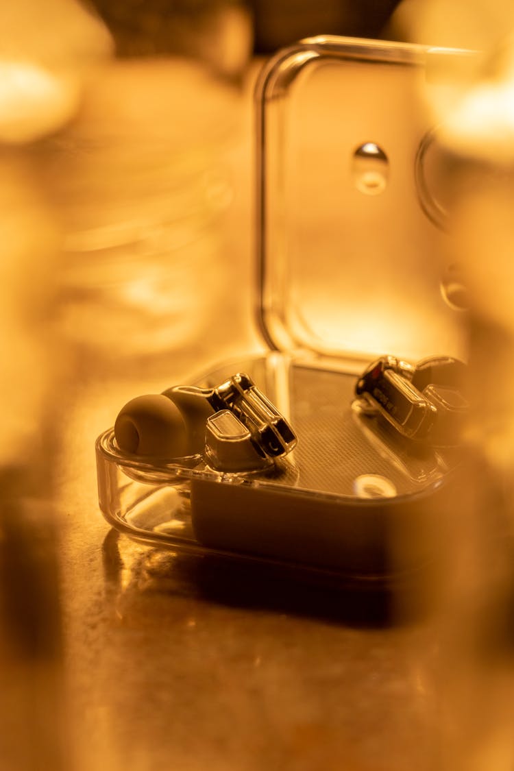 Close-Up Photograph Of Earbuds