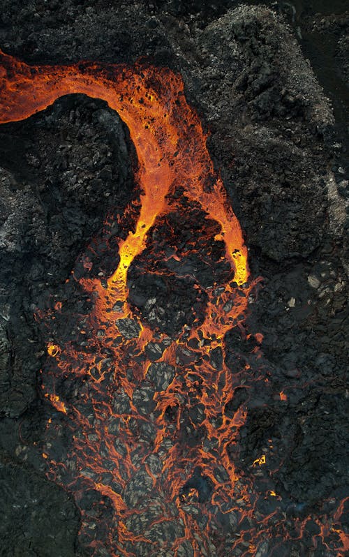 Volcano Lava on Ground