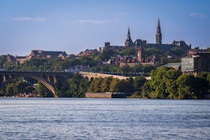 City Buildings Near the River