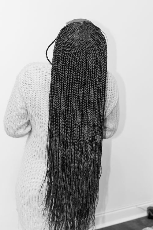 Free Long Black Braids  Stock Photo
