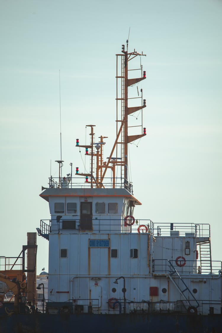 Lifebuoys On A Ship