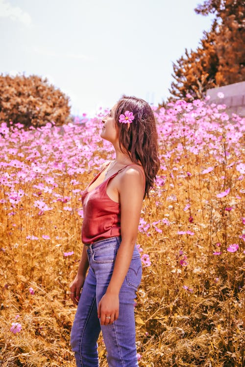 Gratis lagerfoto af blomstermark, fashionabel, fra siden