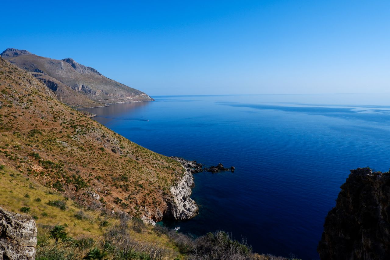 breathtaking view of scopello s coastline in sicily featuring clear bl
