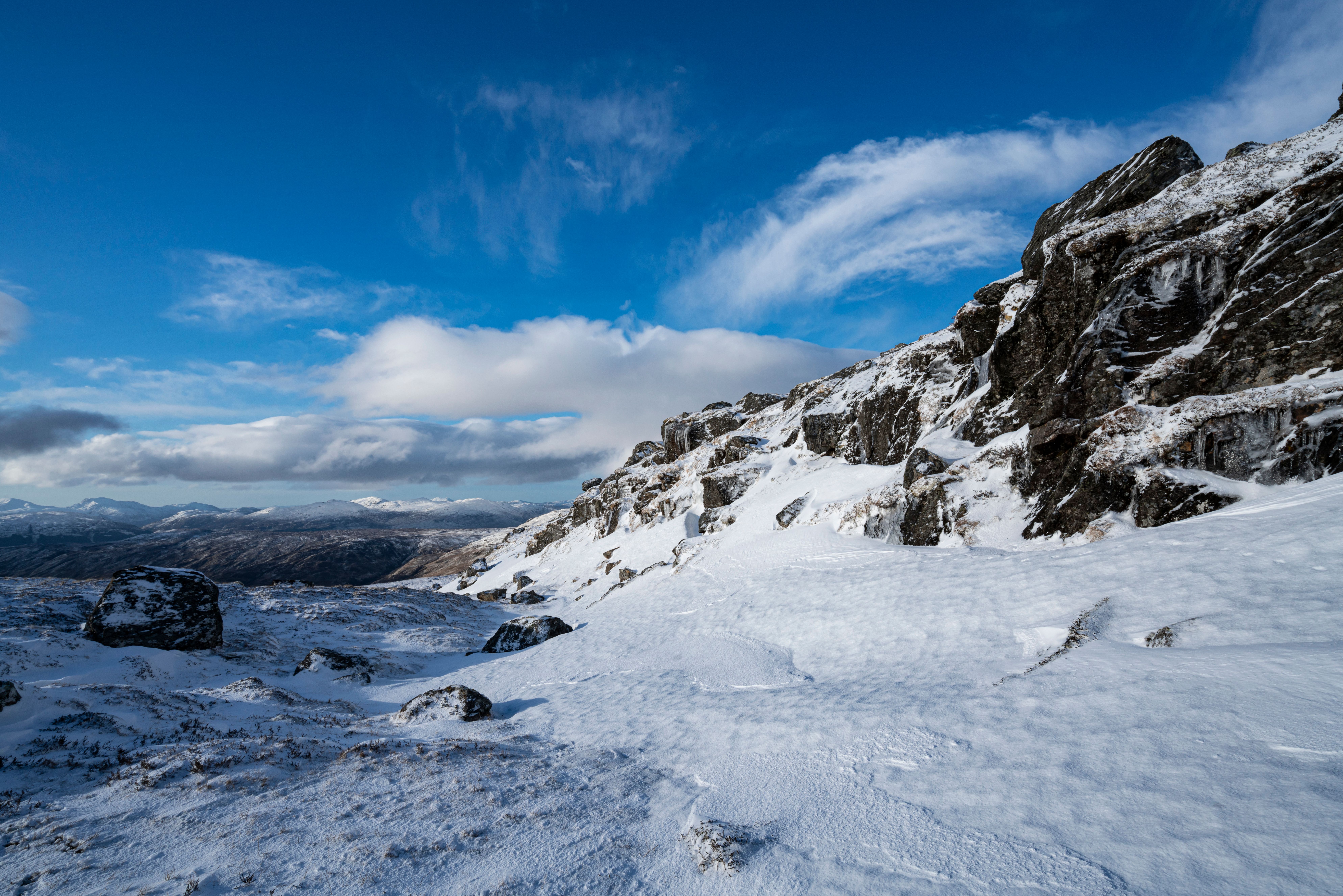 A Mountain with Snow Under Blue Sky · Free Stock Photo