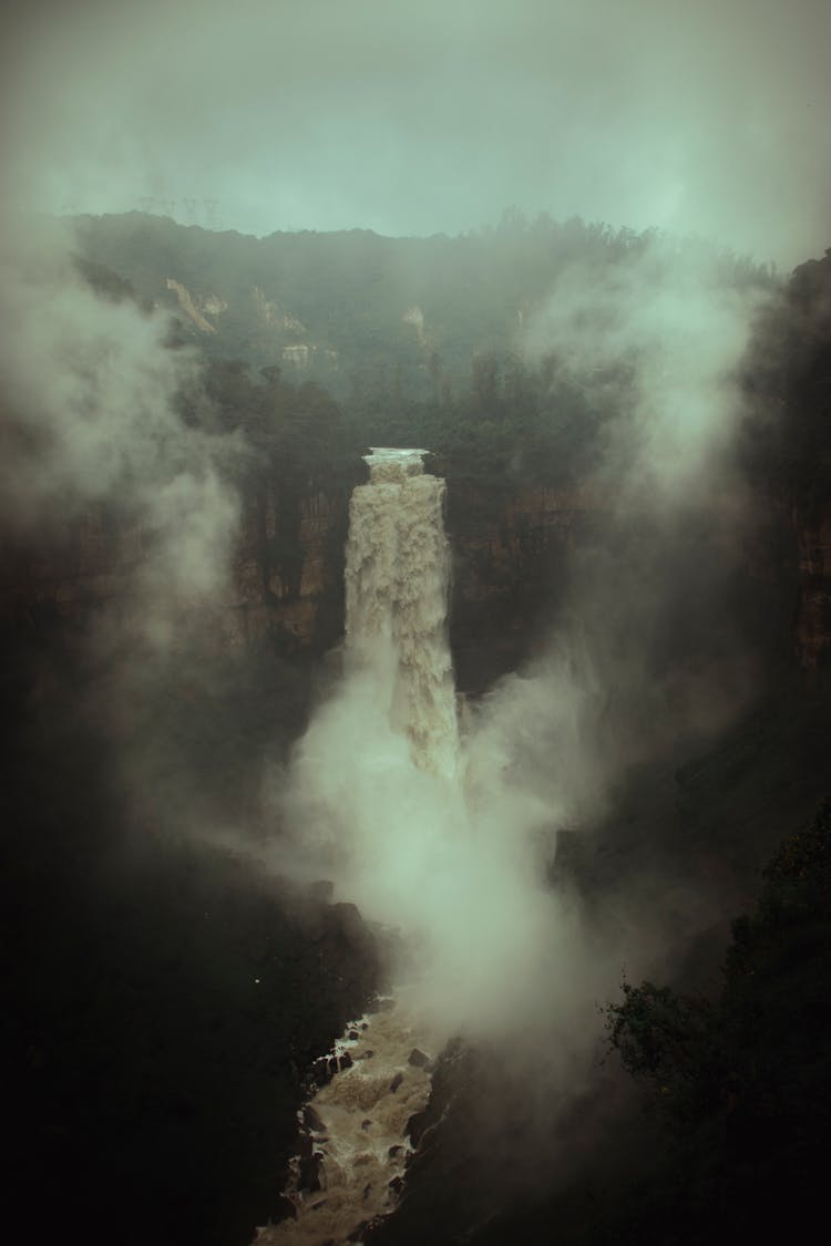 Aerial Photography Of Tequendama Falls