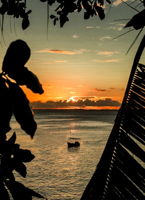 Foto profissional grátis de barco, beach, crepúsculo