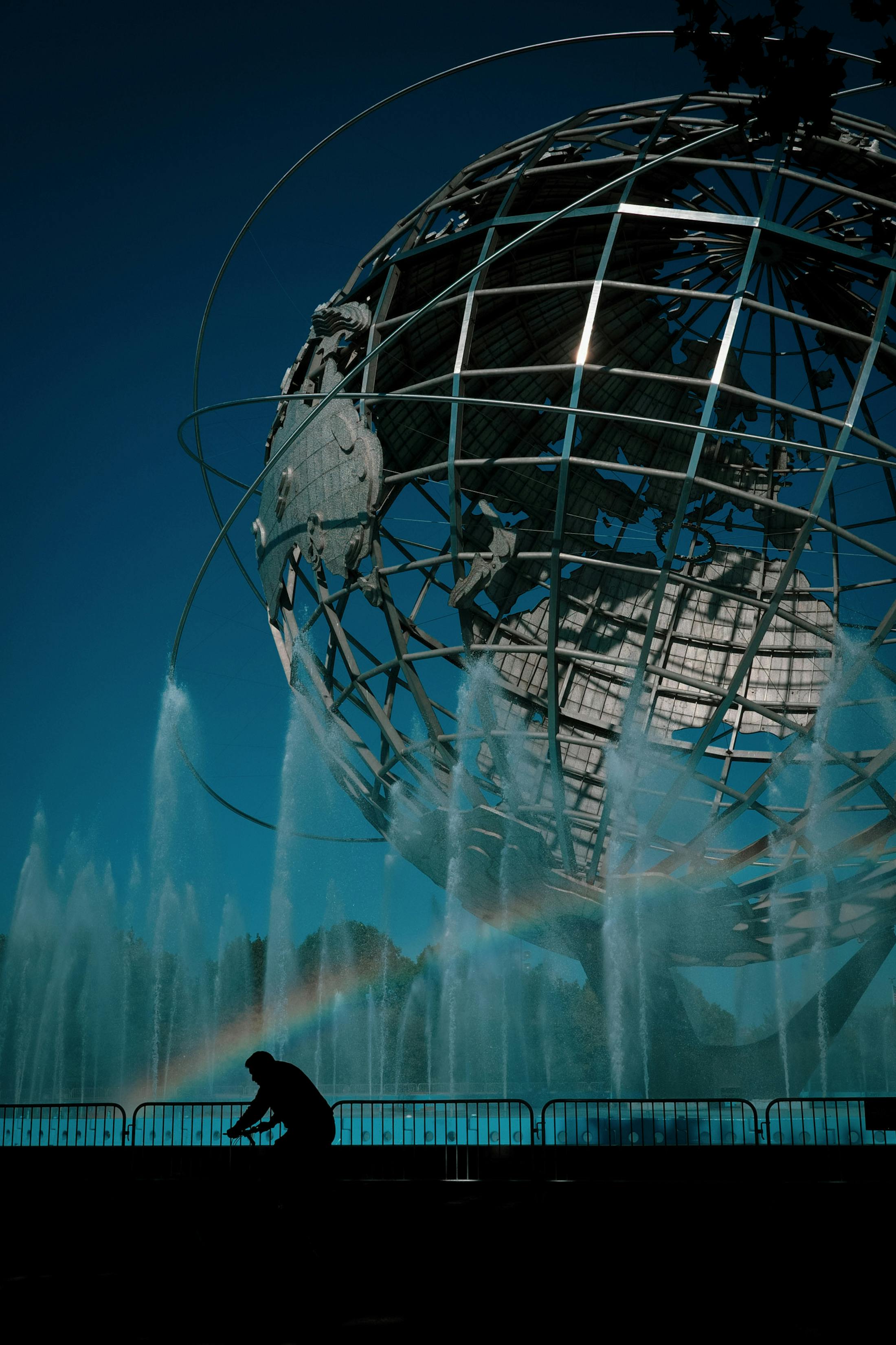 globe in flushing meadows corona park in new york