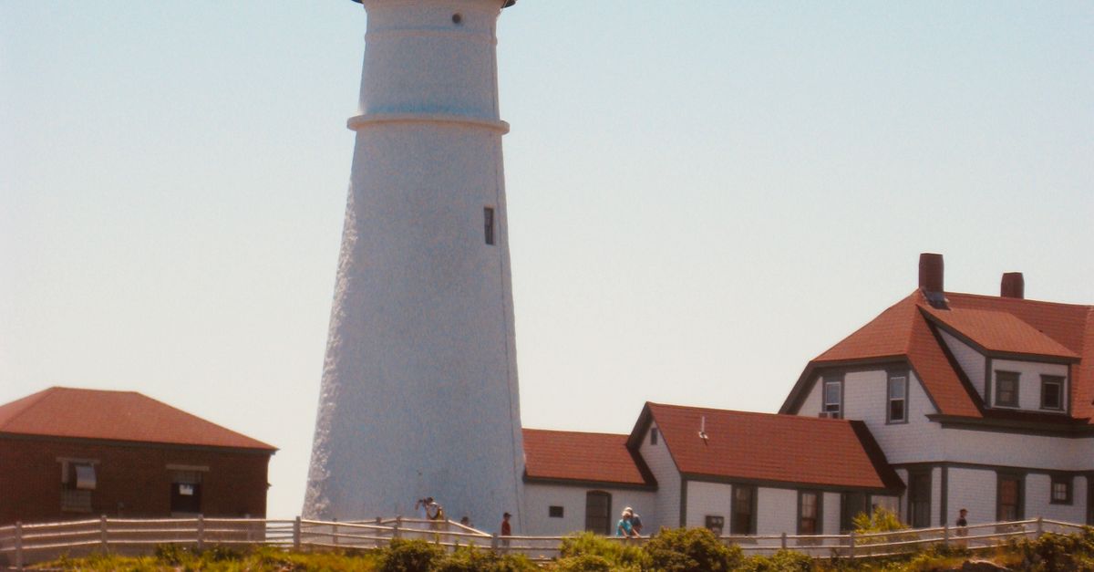 Portland Head Light lighthouse in Cape Elizabeth, Maine