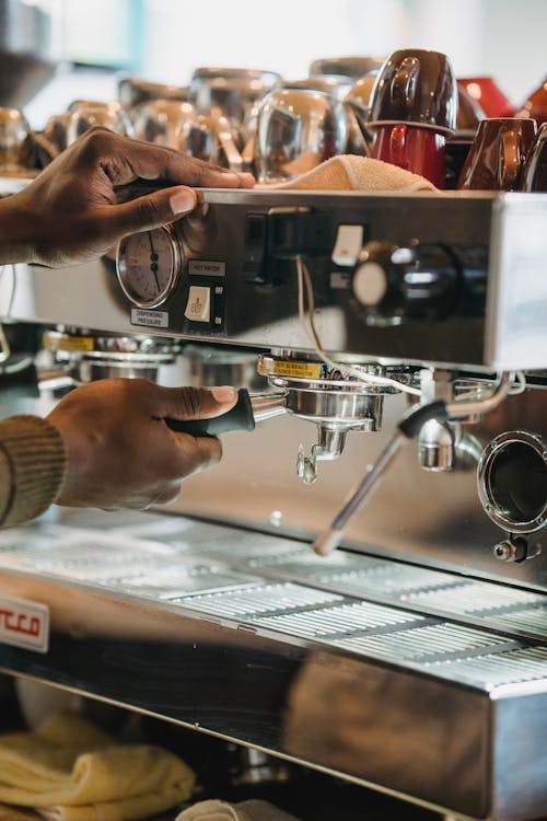 Man Preparing Espresso