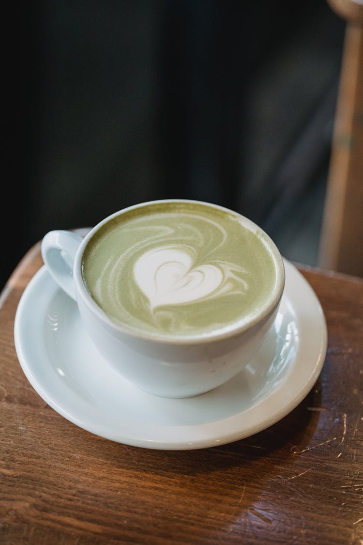 Heart Shape On Coffee