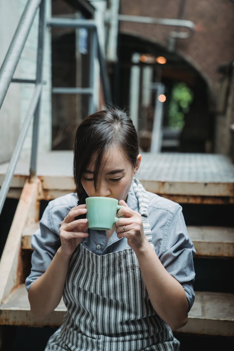 Woman Drinking Coffee