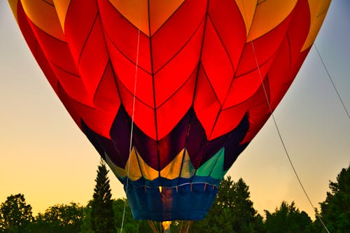 Czerwony Balon Na Gorące Powietrze