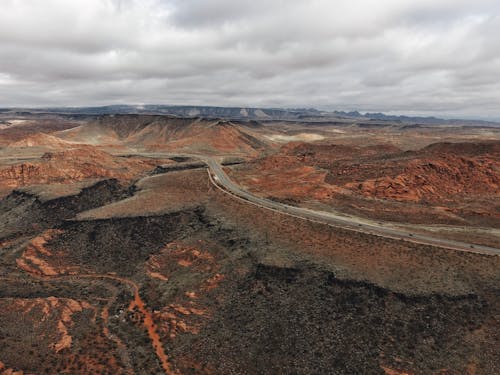 Gratis arkivbilde med dronebilde, flyfotografering, hovedvei