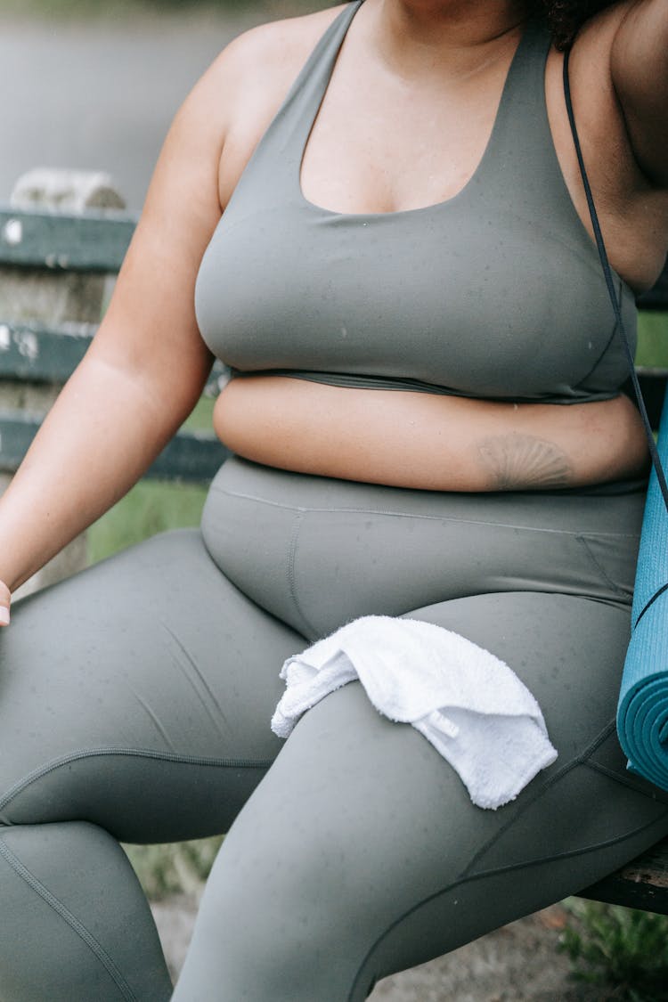 Body Of Woman In Sports Clothing