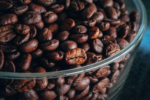 Free Bowl Of Coffee Beans Stock Photo