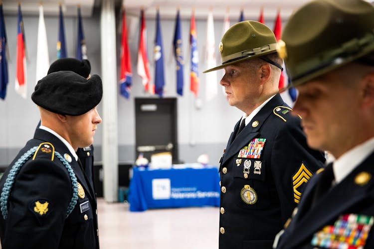 Men In Their Military Uniform 