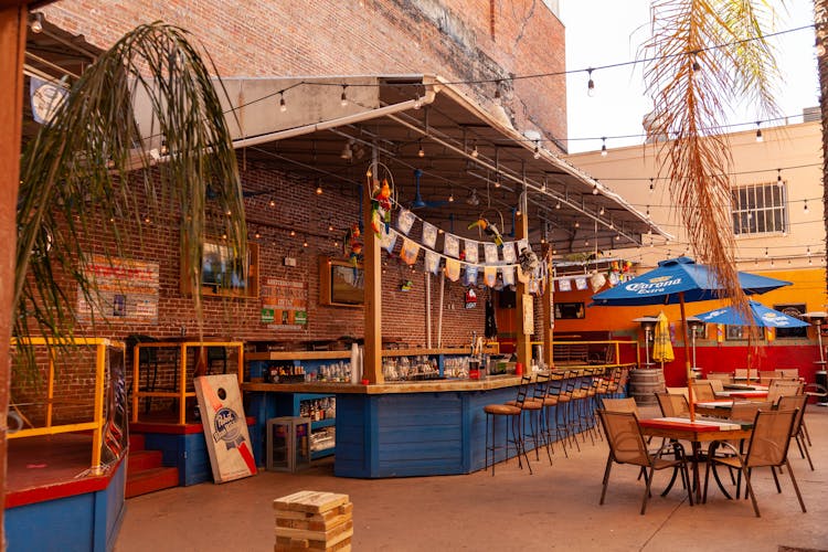 Outdoor Bar In The City