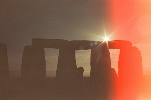 Film Photograph of Stonehenge on Salisbury Plain in Wiltshire, England