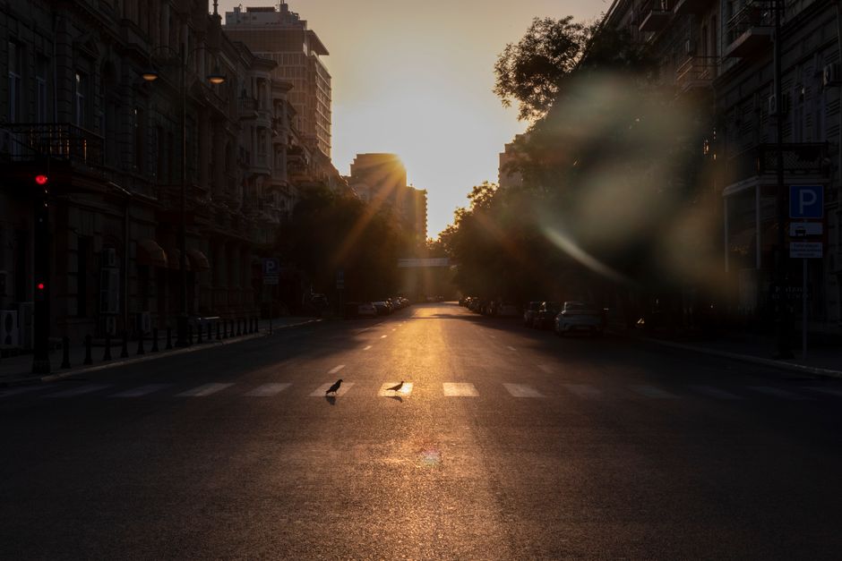 Eastern European street dawn