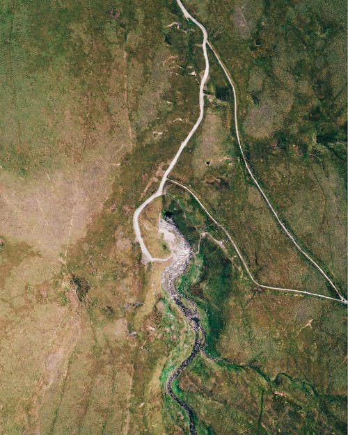 Aerial Photo of a River Bed 
